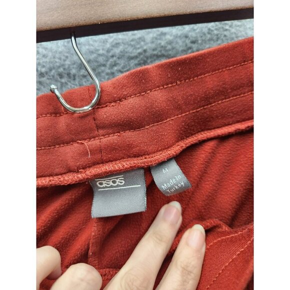 Asos Rust color Track Pants With Black & White Stripes Size M - Picture 3 of 5